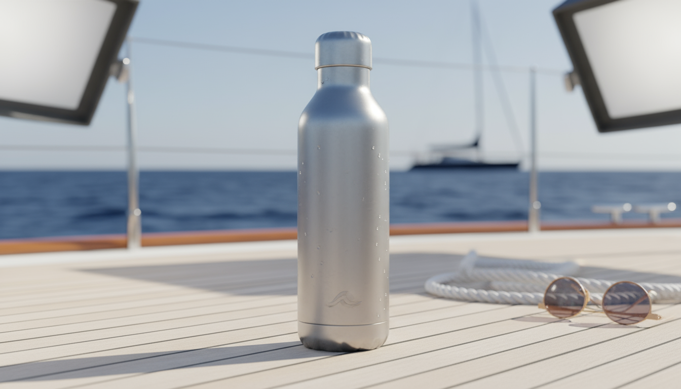 Premium 316 stainless steel water bottle showcasing B2B durability and quality.