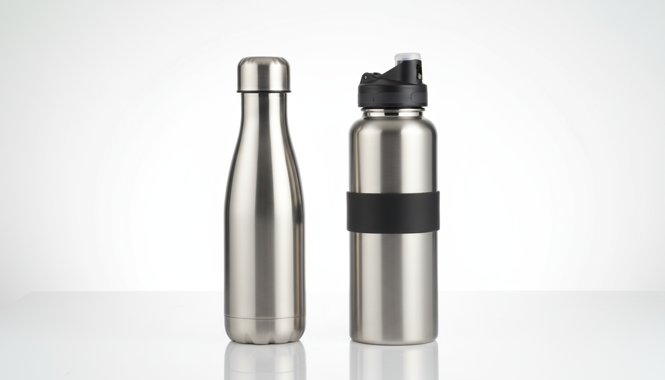 Premium and standard stainless steel water bottle grades compared for B2B.