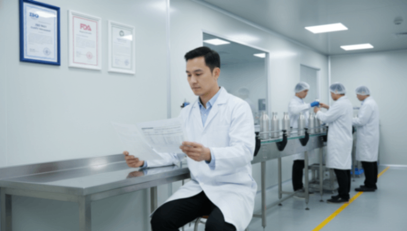 Certified Factory & QC Certified stainless steel water bottle factory showcasing quality control and production capacity.