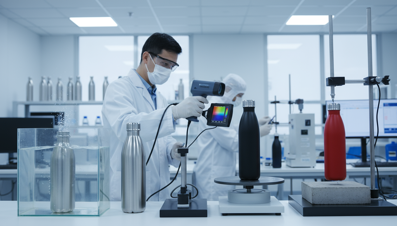 Product Performance Testing Stainless steel water bottle quality control and performance testing for B2B buyers.