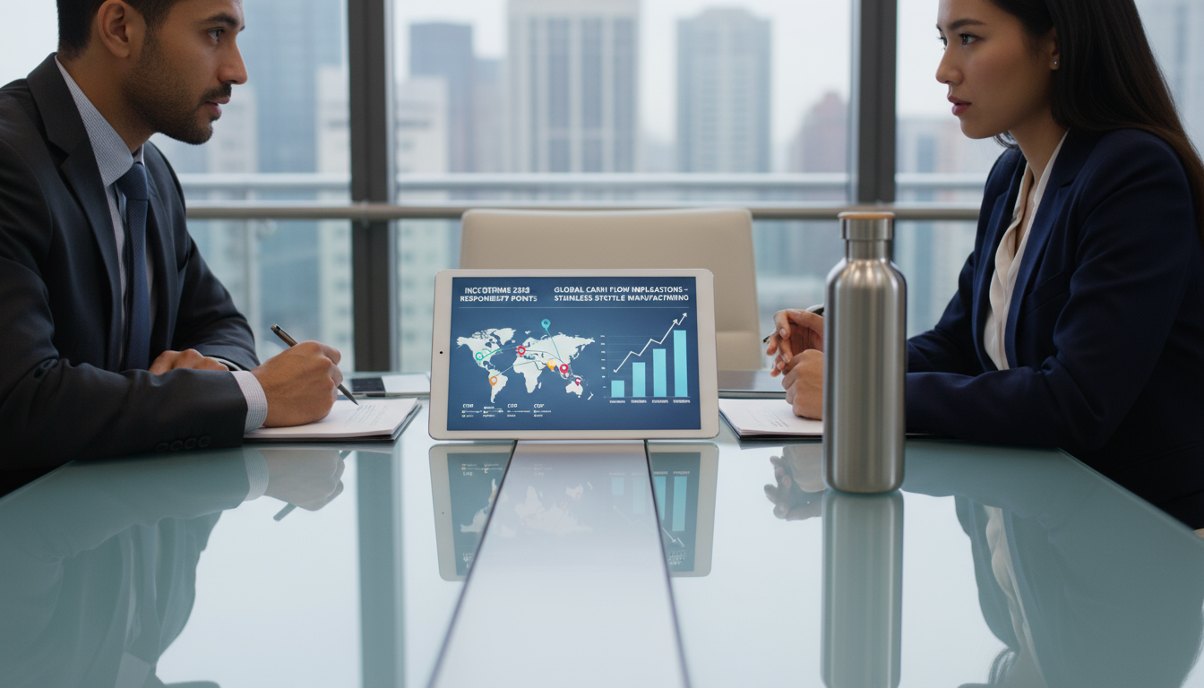 Incoterms & Payment Negotiation Negotiating Incoterms and payment terms for stainless steel water bottle orders.